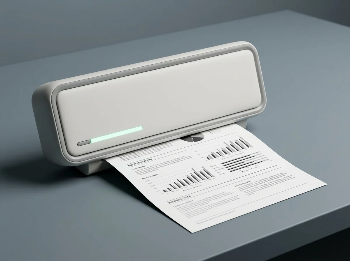 ThermoJet™ Portable Wireless Inkless 300 DPI Thermal Printer (Up to 8.5